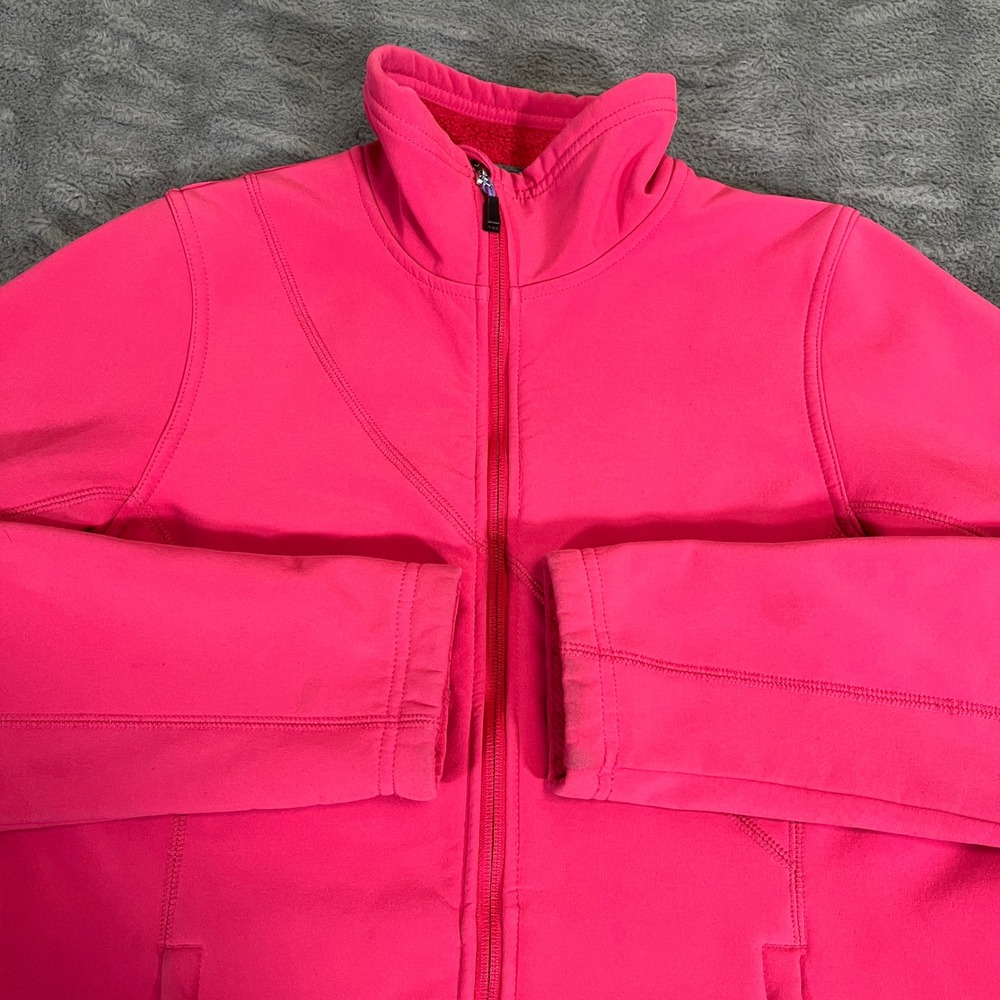 Nike ACG Womens Hot Pink Softshell Fleece Lined Full Zip Jacket Size M *Stain